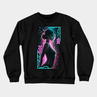 Cyberpunk Girl (Pink) Crewneck Sweatshirt